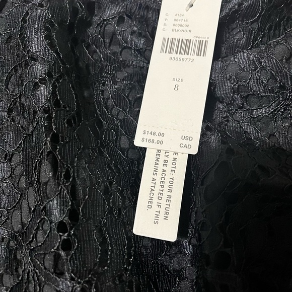 Black Lace Long Sleeve Romper - Picture 6 of 6